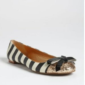 Kate Spade New York Trixie Flats Gold Glitter